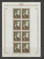 Liechtenstein 1978 Paintings - Horses And Carriage Full Sheets ** MNH - Ungebraucht
