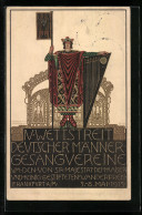 Künstler-AK Frankfurt A. M., IV. Wettstreit Deutscher Männer-Gesangvereine 1913  - Autres & Non Classés