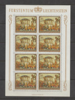 Liechtenstein 1978 Paintings - Horses And Carriage Full Sheets ** MNH - Andere & Zonder Classificatie