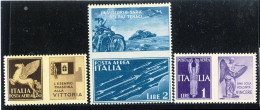 P3104 - ITALIA, PROPAGANDA DI GUERRA SASS. 12 A/ 12 C, NUOVI, GOMMA INTEGRA. OTTIMA CENTRATURA - Mint/hinged