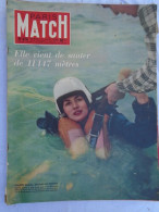 Magazine Paris Match - 374 - Juin 1956 - Colette Duval 11 147 Mètres - Other & Unclassified