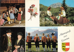 Alpengruß Aus Kärnten, Trachten, Mehrbildkarte Ngl #G5286 - Autres & Non Classés