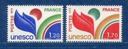France - YT Service Nº 56 Et 57 ** - Neuf Sans Charnière - 1978 - Neufs