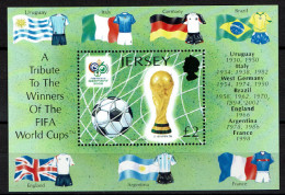Jersey - 2006 - MNH - Football - A Tribute To The Winners Of The FIFA World Cups - Jersey