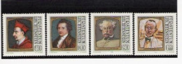 LIECHTENSTEIN  /1981 /  N° 725-728  Neufs ** Tableaux Visiteurs Célébres - Unused Stamps