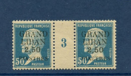 GRAND LIBAN 17 PASTEUR  PAIRE MILL 3 LUXE NEUF SANS CHARNIERE - Neufs