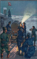 Armée Suisse, Division Des Projecteurs, Litho E. Hodel (81) - Guerre 1914-18