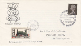 G.B Cent Ans De Service Aux Passagers Chemin De Fer De Talyllyn 5 Juin 1967  (gb15) - Eisenbahnen
