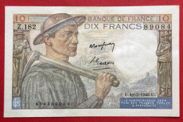 N°65 BILLET BANQUE DE FRANCE 10 FRANCS MINEUR 10 3 1949 - 10 F 1941-1949 ''Mineur''