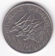 République Gabonaise. 100 Francs 1975 , En Nickel . KM# 13 - Gabón