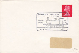 G.B 10e Anniversaire Du Chemin De Fer Bluebell  7 Août 1970 UCKFIELD - SUSSEX  (gb19) - Trenes