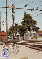 Puglia Interno Stazione Ferroviaria Bari Parco Nord Affrancata Con Lire 200 Castelli In Bobina  Svevo Angioino (v.retro) - Stations Without Trains