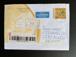 HUNGARY MAGYAR 2016 REGISTERED LETTER BUDAPEST TO ALKEN BELGIUM 23-02-2016 HONGARIJE UNGARN MAGYAR - Cartas & Documentos