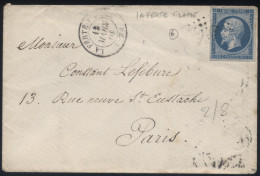 France - Yvert N° 14 Sur LsC Obl PC 1269 La Ferte Vidame OR Pour Paris - 13/03/1861 - 1849-1876: Klassik