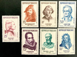 1957 FRANCE N 1132 A 1138 - PRESONNAGES CÉLÈBRES ÉTRANGERS - NEUF** - Unused Stamps