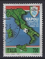 Italy 1990  Fussballmeisterschaft 1989/90 SSC Neapel  (o) Mi.2149 - 1981-90: Used