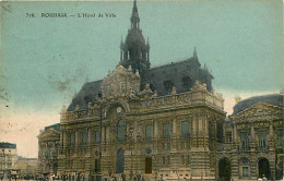 59 - Roubaix - Hotel De Ville - Colorisée - Correspondance - Oblitération Ronde De 1922 - CPA - Voir Scans Recto-Verso - Roubaix