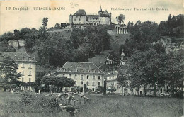 38 - Uriage Les Bains - L'Etablissement Thermal - Le Château - Petit Pont De Bois - Oblitération Ronde De 1920 - CPA - V - Uriage