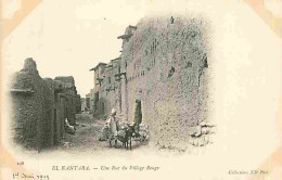 Algérie - El Kantara - Une Rue Du Village Rouge - Animée - Ane - CPA - Voir Scans Recto-Verso - Andere & Zonder Classificatie