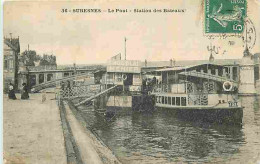 92 - Suresnes - Le Pont - Station Des Bateaux - Animée - CPA - Voir Scans Recto-Verso - Suresnes