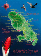 Martinique - Carte Géographique - CPM - Voir Scans Recto-Verso - Sonstige & Ohne Zuordnung