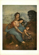 Art - Peinture Religieuse - Léonard De Vinci - La Vierge L'Enfant Jésus Et Sainte Anne - Musée Du Louvre De Paris - CPM  - Tableaux, Vitraux Et Statues