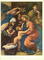 Art - Peinture Religieuse - Raphael Sanzio - Vierge Et Enfant - CPM - Voir Scans Recto-Verso - Schilderijen, Gebrandschilderd Glas En Beeldjes