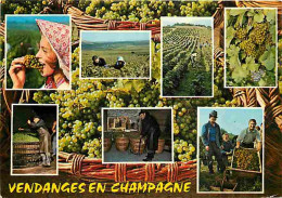 Vignes - Vendanges En Champagne - Multivues - Vendanges - Raisins - Vin - CPM - Voir Scans Recto-Verso - Vignes