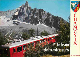 Trains - Chamonix-Mont Blanc - Le Train Du Montenvers Et Le Dru - Blasons - Carte Neuve - CPM - Voir Scans Recto-Verso - Trains
