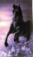 Format Spécial - 177 X 102 Mms - Animaux - Chevaux - Art Peinture - Etat Carte Mal Découpée - Frais Spécifique En Raison - Horses