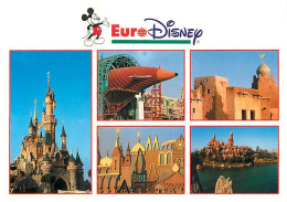Parc D'Attractions - Euro Disney Devenu Disneyland Paris - Multivues - Château De La Belle Au Bois Dormant - France - Se - Disneyland