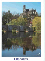 87 - Limoges - Le Pont Romain Saint Martial - La Cathédrale Saint Etienne - CPM - Voir Scans Recto-Verso - Limoges