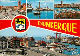 59 - Dunkerque - Multivues - Bateaux - Automobiles - Blasons - CPM - Voir Scans Recto-Verso - Dunkerque