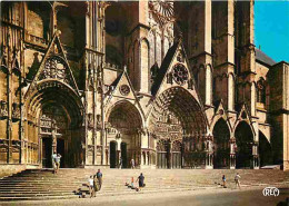 18 - Bourges - La Cathédrale Saint Etienne - Les Cinq Portails Correspondant Aux Cinq Nefs - Carte Neuve - CPM - Voir Sc - Bourges
