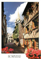 14 - Honfleur - Vieille Rue Typique Et Le Clocher De Sainte-Catherine - Fleurs - Carte Neuve - CPM - Voir Scans Recto-Ve - Honfleur