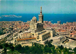 13 - Marseille - Notre Dame De La Garde - Vue Aérienne - CPM - Voir Scans Recto-Verso - Notre-Dame De La Garde, Funicolare E Vergine