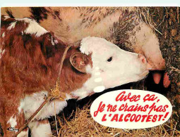 Animaux - Vaches - Carte Humoristique - Veau Qui Tete - CPM - Voir Scans Recto-Verso - Vaches