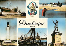 59 - Dunkerque - Multivues - Mention Photographie Véritable - Blasons - CPSM Grand Format - Voir Scans Recto-Verso - Dunkerque