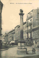 88 - Epinal - Rue Rualménil Et Statue De Pinau - Animée - CPA - Voir Scans Recto-Verso - Epinal