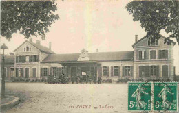 58 - Cosne Cours Sur Loire - La Gare - Animée - CPA - Oblitération De 1912 - Voir Scans Recto-Verso - Cosne Cours Sur Loire