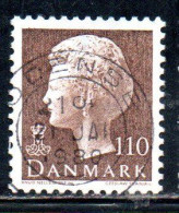DANEMARK DANMARK DENMARK DANIMARCA 1979 1982 QUEEN MARGRETHE 110o USED USATO OBLITERE' - Gebruikt