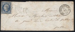 France - Yvert N° 14 Sur LsC Obl PC 2768 Les Sables D'Olonnes Boite Urbaine A Pour Maché Canton De Palluau - 26/12/1856 - 1849-1876: Klassik