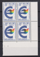 Belgique: COB N° 1924 En Bloc De 4 **, MNH, Neuf(s). TB !!! - Unused Stamps