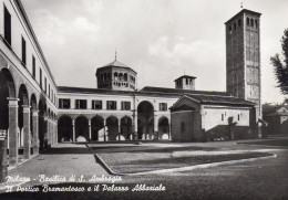 Milano Basilica Di S Ambrogio Il Portico Bramantesco E Il Abbariale - Milano (Milan)