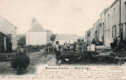 Meix-le-tige  Environs D'Arlon Très Animée Voyagé En 1905 - Saint-Léger