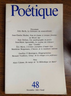 Poétique Revue De Théorie Et D'analyse Littéraires 48 - Unclassified