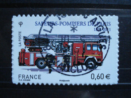 602 Timbre Oblitéré ****** Avec Cachet Rond   Camion De  Pompier      Année  2011 - Oblitérés