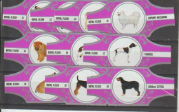 Reeks 2432  Honden      1-10      ,10   Stuks Compleet      , Sigarenbanden Vitolas , Etiquette - Bauchbinden (Zigarrenringe)