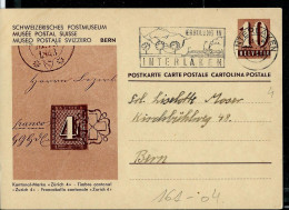 Carte Illustrée Neuve N° 161. Vue: 04 : Timbre Cantonal " Zurich 4 " - Obl. INTERLAKEN 30/04/1943 - Entiers Postaux