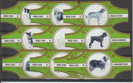 Reeks 2434  Honden      1-10      ,10   Stuks Compleet      , Sigarenbanden Vitolas , Etiquette - Bauchbinden (Zigarrenringe)